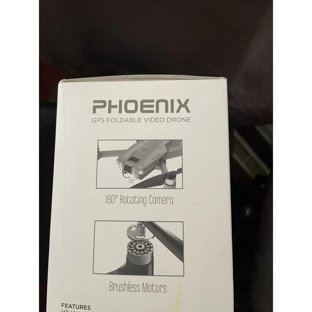 Phoenix GPS Foldable Video Drone 40 Minutes Total Flight Time Dual Cameras